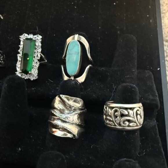 Sterling Silver Rings BUNDLE - Sizes 7 & 8 ... - Picture 3 of 3